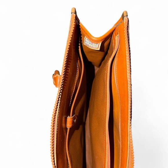 DOONEY & BOURKE Black and Tan Leather Tote Bag - Picture 7 of 8